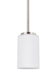 Generation Lighting 61160-962 Oslo One Light Mini-Pendant, Brushed Nickel Main Image.jpg