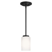 Generation Lighting 61160EN3-112 Oslo One Light Mini-Pendant, Midnight Black Main Image.jpg