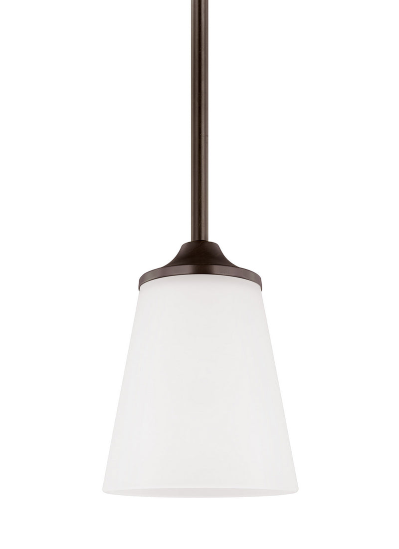 Generation Lighting 6124501EN3-710 Hanford One Light Mini-Pendant, Bronze Main Image.jpg
