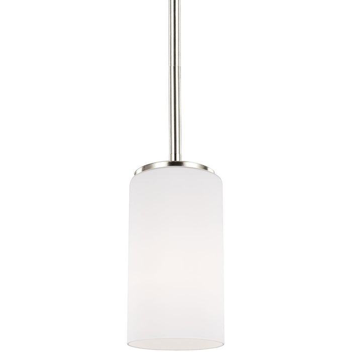 Generation Lighting 6124601EN3-962 Alturas One Light Mini-Pendant, Brushed Nickel Main Image.jpg