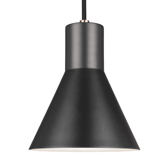 Generation Lighting 6141301-848 Towner One Light Mini-Pendant, Satin Brass Main Image.jpg