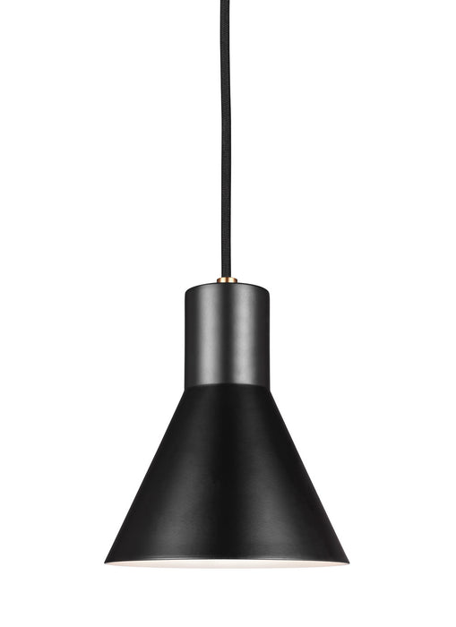 Generation Lighting 6141301EN3-848 Towner One Light Mini-Pendant, Satin Brass Main Image.jpg