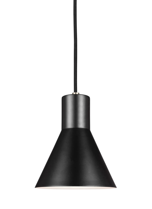 Generation Lighting 6141301EN3-962 Towner One Light Mini-Pendant, Brushed Nickel Main Image.jpg