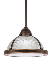Generation Lighting 65060EN3-715 Pratt Street Prismatic One Light Pendant, Autumn Bronze Main Image.jpg