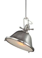 Generation Lighting 6514401EN3-962 Stone Street One Light Pendant, Brushed Nickel Alternate Image.jpg