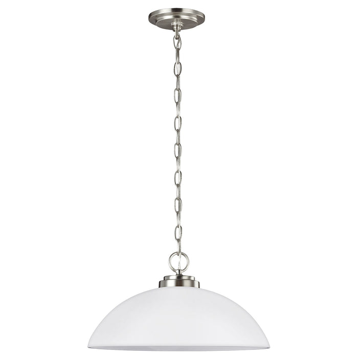 Generation Lighting 65160-962 Oslo One Light Pendant, Brushed Nickel Main Image.jpg