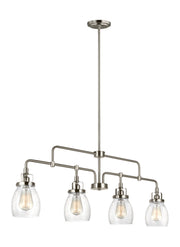 Generation Lighting 6614504-962 Belton Four Light Island Pendant, Brushed Nickel Main Image.jpg