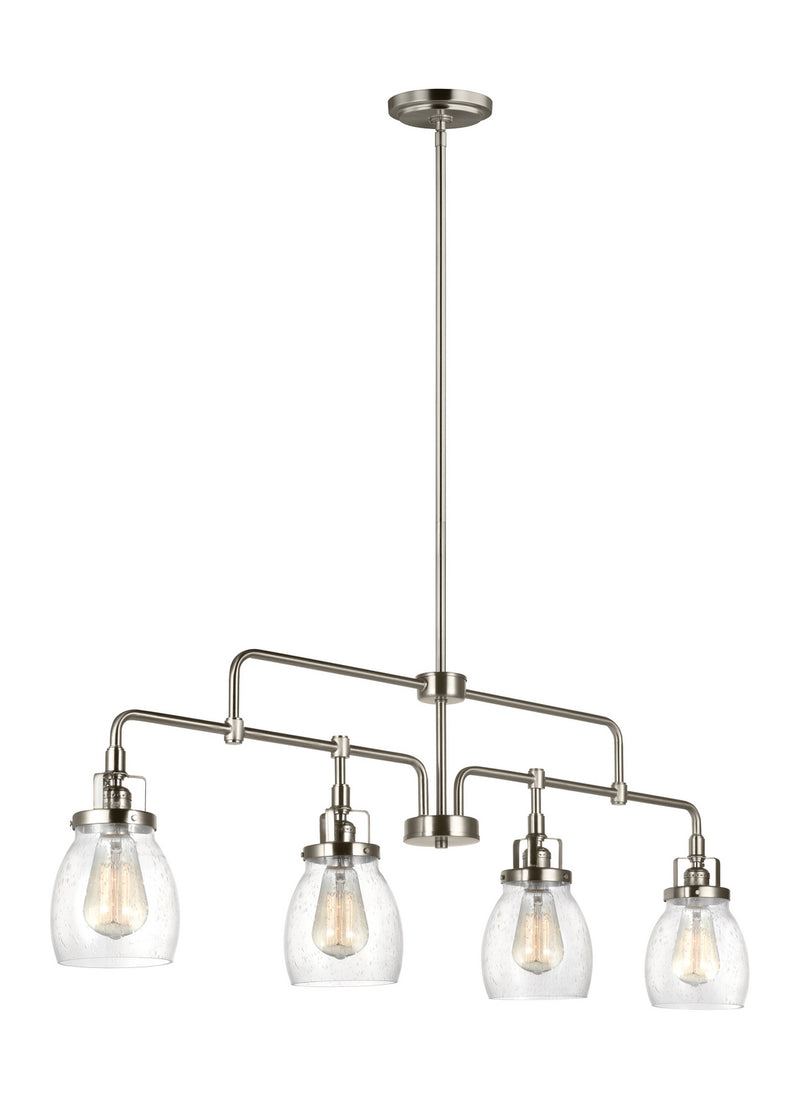 Generation Lighting 6614504-962 Belton Four Light Island Pendant, Brushed Nickel Main Image.jpg