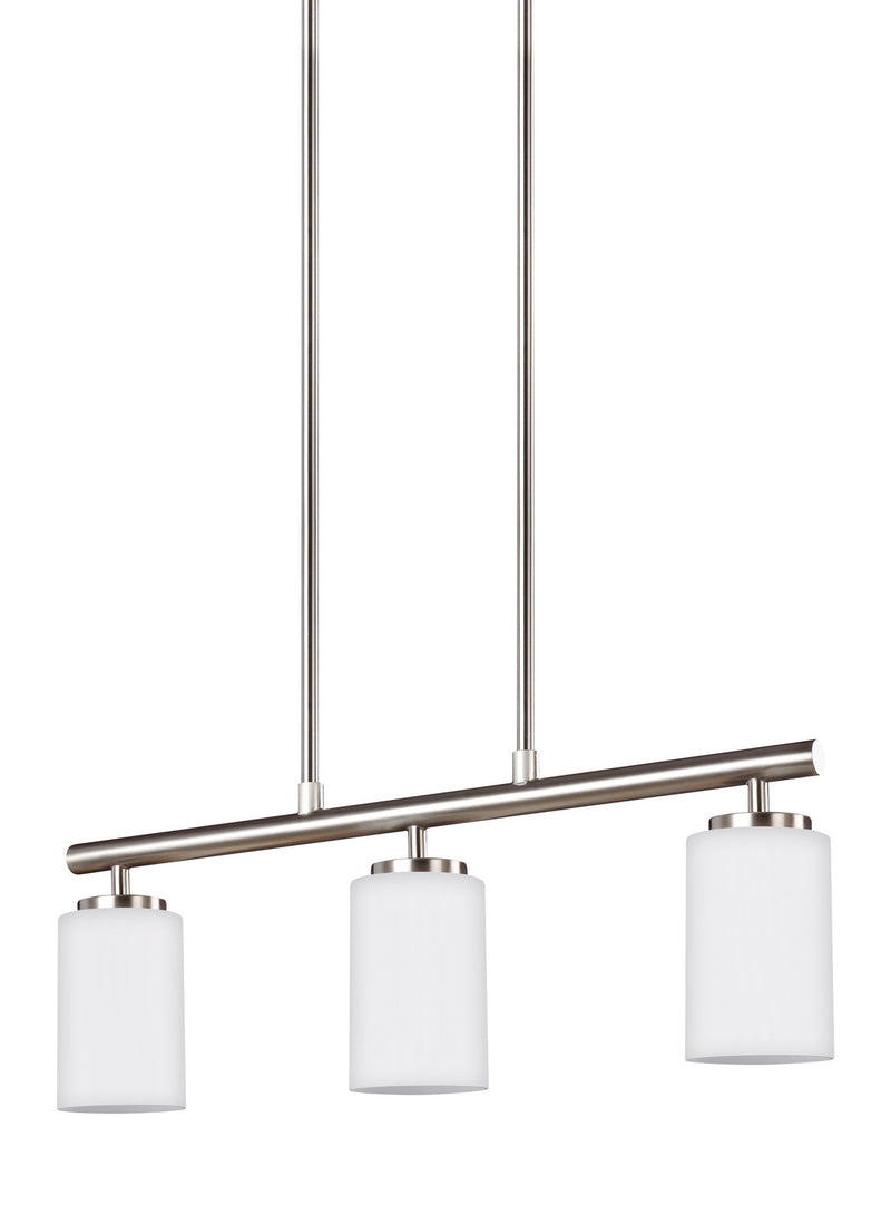 Generation Lighting 66160-962 Oslo Three Light Island Pendant, Brushed Nickel Alternate Image.jpg