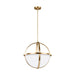 Generation Lighting 6624603-848 Alturas Three Light Pendant, Satin Brass Main Image.jpg