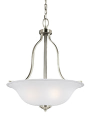 Generation Lighting 6639003-962 Emmons Three Light Pendant, Brushed Nickel Main Image.jpg