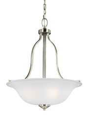 Generation Lighting 6639003EN3-962 Emmons Three Light Pendant, Brushed Nickel Main Image.jpg