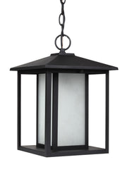 Generation Lighting 69029EN3-12 Hunnington One Light Outdoor Pendant, Black Main Image.jpg