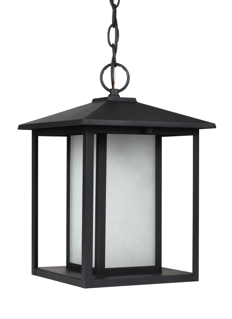 Generation Lighting 69029EN3-12 Hunnington One Light Outdoor Pendant, Black Main Image.jpg