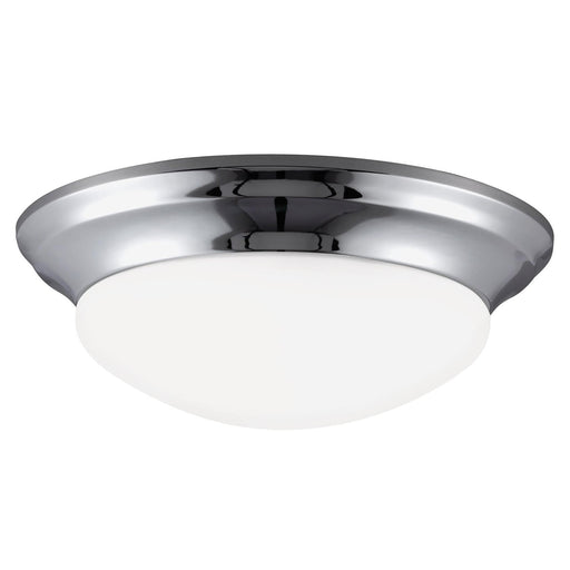 Generation Lighting 75434EN3-05 Nash One Light Flush Mount, Chrome Main Image.jpg