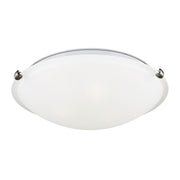 Generation Lighting 7543503EN3-962 Clip Ceiling Flush Mount Three Light Flush Mount, Brushed Nickel Main Image.jpg