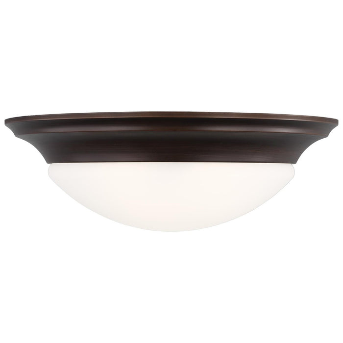 Generation Lighting 75436EN3-710 Nash Three Light Flush Mount, Bronze Main Image.jpg