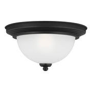 Generation Lighting 77063EN3-112 Geary One Light Flush Mount, Midnight Black Main Image.jpg