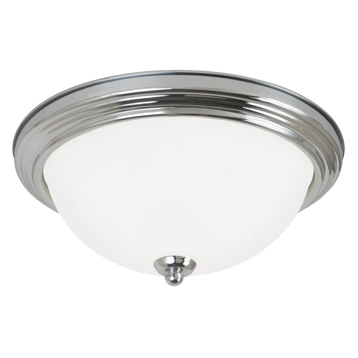 Generation Lighting 77064EN3-05 Geary Two Light Flush Mount, Chrome Main Image.jpg