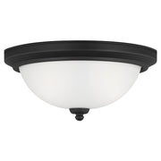 Generation Lighting 77064EN3-112 Geary Two Light Flush Mount, Midnight Black Main Image.jpg