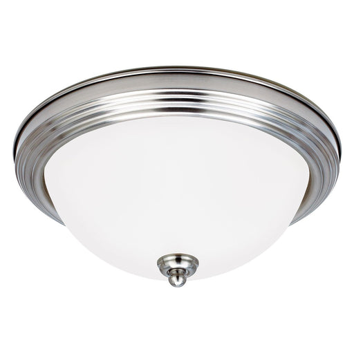 Generation Lighting 77064EN3-962 Geary Two Light Flush Mount, Brushed Nickel Main Image.jpg