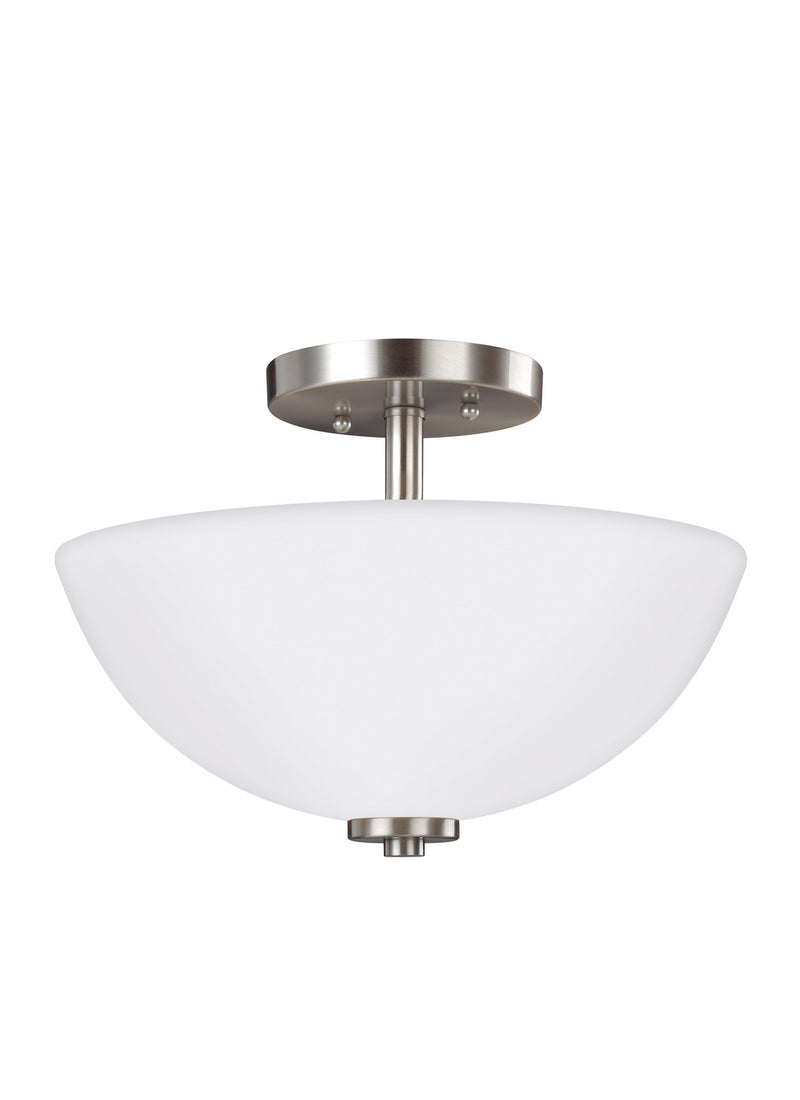 Generation Lighting 77160-962 Oslo Two Light Semi-Flush Convertible Pendant, Brushed Nickel Alternate Image.jpg