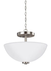 Generation Lighting 77160-962 Oslo Two Light Semi-Flush Convertible Pendant, Brushed Nickel Main Image.jpg
