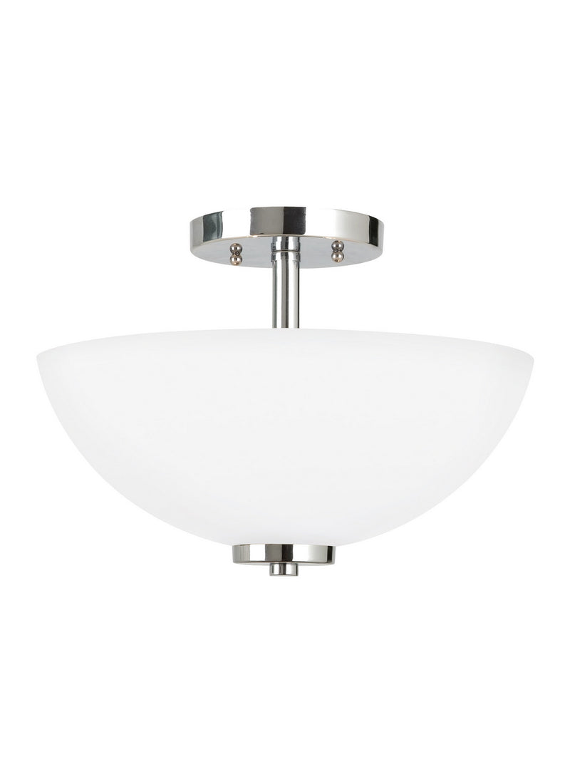 Generation Lighting 77160EN3-05 Oslo Two Light Semi-Flush Convertible Pendant, Chrome Alternate Image.jpg