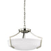 Generation Lighting 7724503EN3-962 Hanford Three Light Semi-Flush Convertible Pendant, Brushed Nickel Main Image.jpg