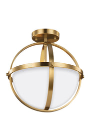Generation Lighting 7724602-848 Alturas Two Light Semi-Flush Convertible Pendant, Satin Brass Alternate Image.jpg