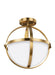 Generation Lighting 7724602EN3-848 Alturas Two Light Semi-Flush Convertible Pendant, Satin Brass Alternate Image.jpg