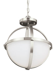 Generation Lighting 7724602EN3-962 Alturas Two Light Semi-Flush Convertible Pendant, Brushed Nickel Main Image.jpg