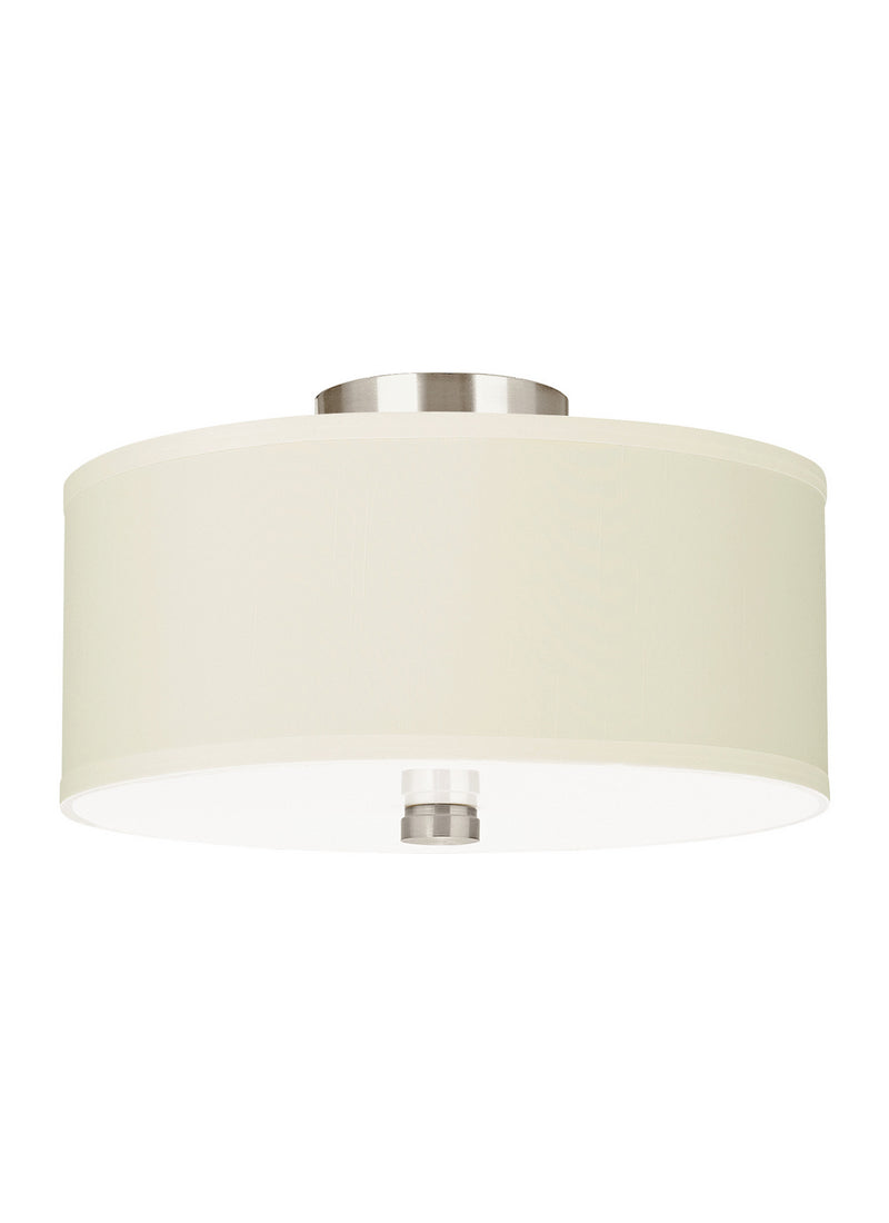 Visual Comfort Studio 77262EN3-962 Dayna Shade Pendants Two Light Semi-Flush Convertible Pendant, Brushed Nickel Alternate Image.jpg
