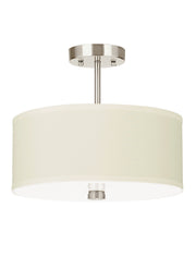 Visual Comfort Studio 77262EN3-962 Dayna Shade Pendants Two Light Semi-Flush Convertible Pendant, Brushed Nickel Main Image.jpg