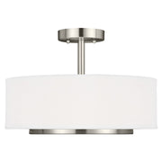 Generation Lighting 7728002-962 Nance Two Light Semi-Flush Convertible Pendant, Brushed Nickel Main Image.jpg