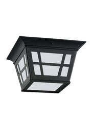 Generation Lighting 79131-12 Herrington Two Light Outdoor Flush Mount, Black Main Image.jpg