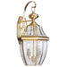 Generation Lighting 8039EN-02 Lancaster Two Light Outdoor Wall Lantern, Polished Brass Main Image.jpg