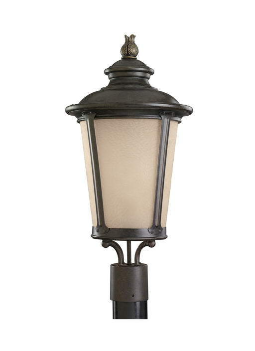 Generation Lighting 82240EN3-780 Cape May One Light Outdoor Post Lantern, Burled Iron Main Image.jpg