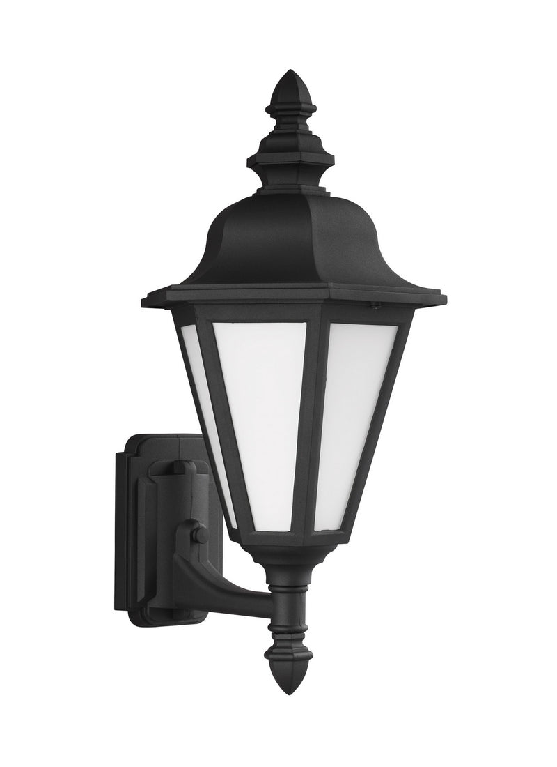 Generation Lighting 89824EN3-12 Brentwood One Light Outdoor Wall Lantern, Black Main Image.jpg
