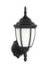 Generation Lighting 89940-12 Bakersville One Light Outdoor Wall Lantern, Black Main Image.jpg