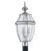 Generation Lighting 8239EN-965 Lancaster Three Light Outdoor Post Lantern, Antique Brushed Nickel Main Image.jpg