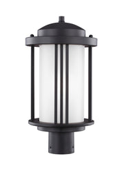 Generation Lighting 8247901EN3-12 Crowell One Light Outdoor Post Lantern, Black Main Image.jpg