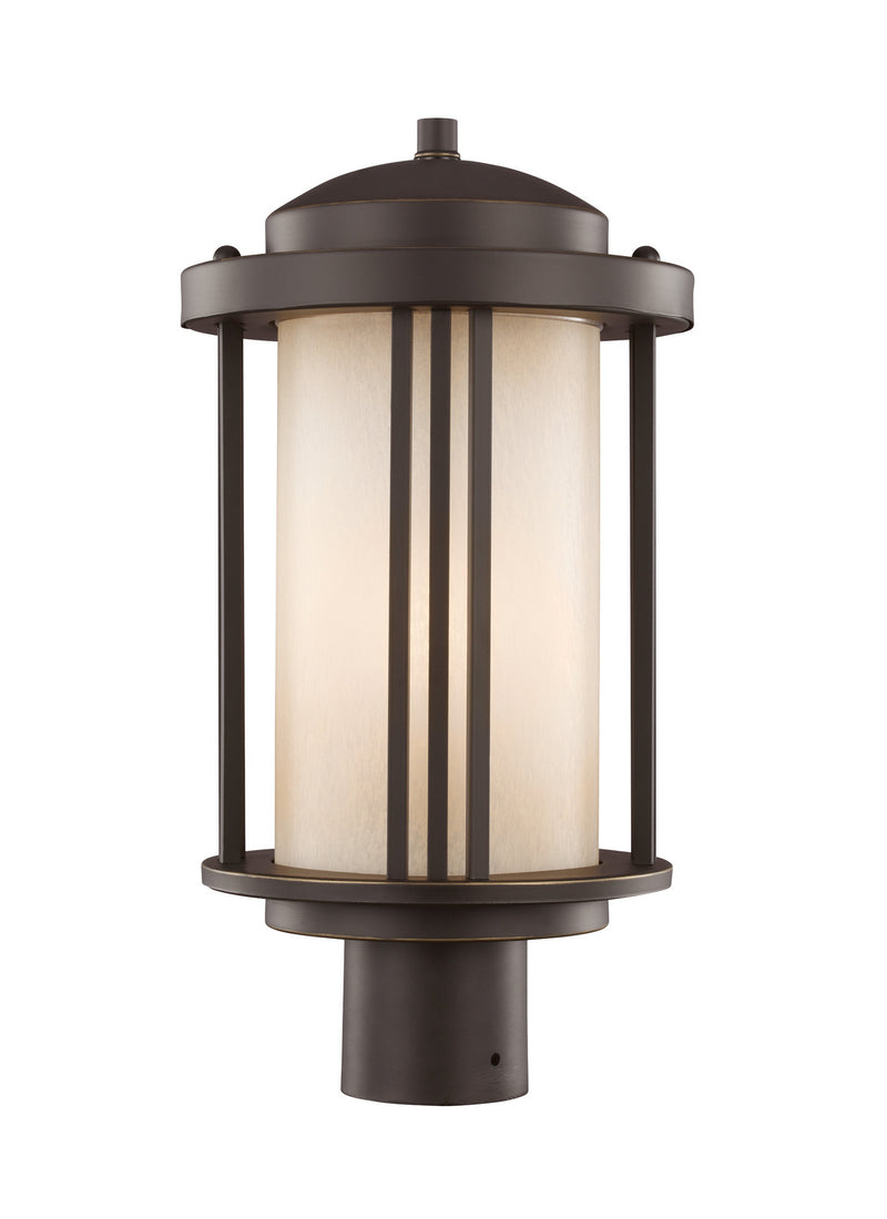 Generation Lighting 8247901EN3-71 Crowell One Light Outdoor Post Lantern, Antique Bronze Main Image.jpg