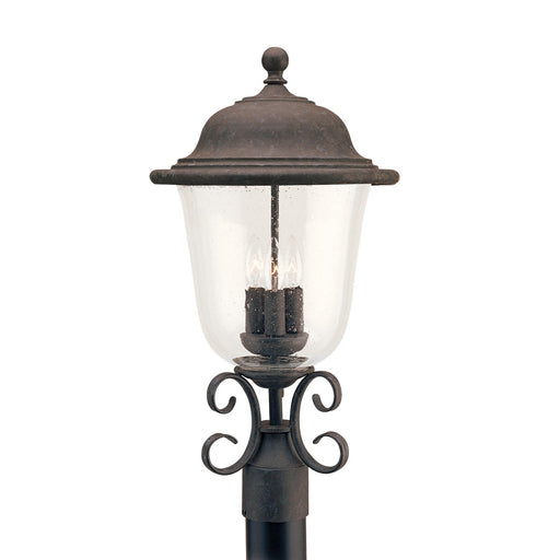 Generation Lighting 8259EN-46 Trafalgar Three Light Outdoor Post Lantern, Oxidized Bronze Main Image.jpg