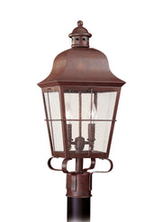 Generation Lighting 8262EN-44 Chatham Two Light Outdoor Post Lantern, Weathered Copper Main Image.jpg