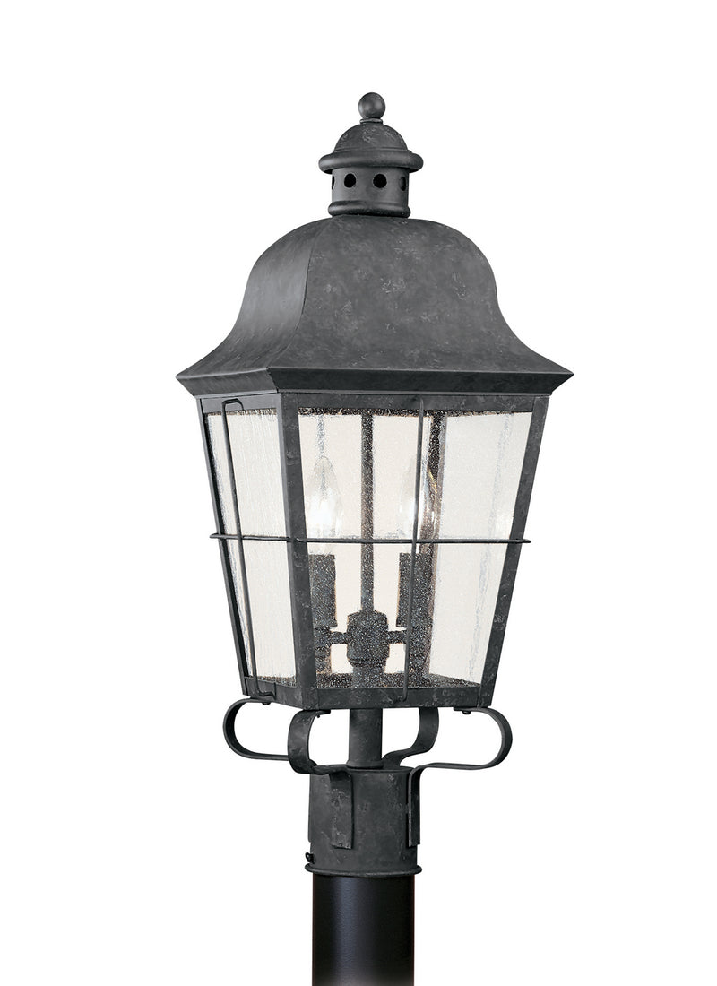 Generation Lighting 8262EN-46 Chatham Two Light Outdoor Post Lantern, Oxidized Bronze Main Image.jpg