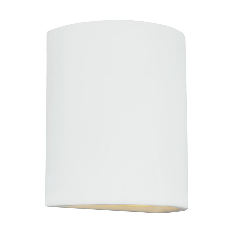 Generation Lighting 8304701EN3-714 Paintable Ceramic Sconces One Light Outdoor Wall Lantern, Unfinished Ceramic Main Image.jpg
