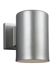 Visual Comfort Studio 8313801EN3-753 Outdoor Cylinders One Light Outdoor Wall Lantern, Painted Brushed Nickel Main Image.jpg