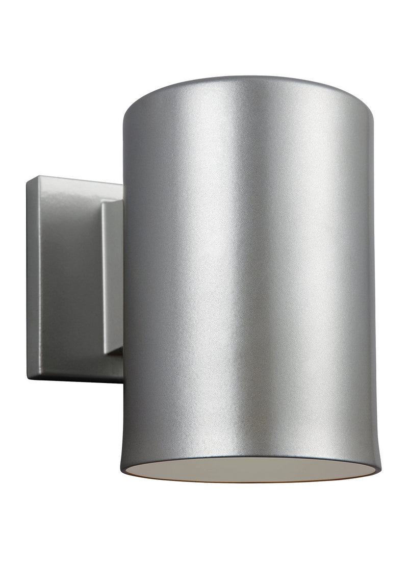 Visual Comfort Studio 8313801EN3-753 Outdoor Cylinders One Light Outdoor Wall Lantern, Painted Brushed Nickel Main Image.jpg