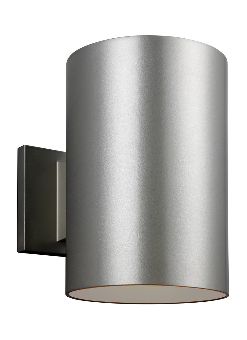 Visual Comfort Studio 8313901EN3-753 Outdoor Cylinders One Light Outdoor Wall Lantern, Painted Brushed Nickel Main Image.jpg